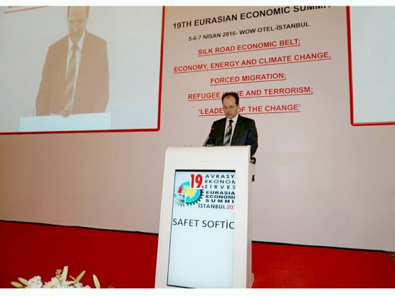 Zamjenik predsjedavajućeg Doma naroda Safet Softić obratio se učesnicima 19. Euroazijskog ekonomskog foruma u Istanbulu